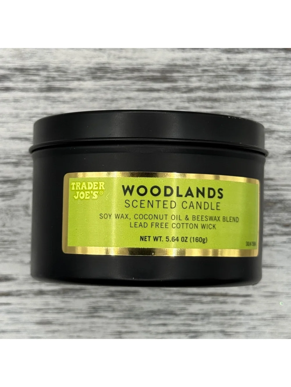 Trader Joe's Woodlands Scented Fall Candle Coconut Oil & Beeswax Blend BRAND NEW